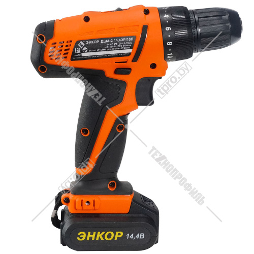 Дрель-шуруповерт аккумуляторная ДША-2 14,4ЭР/10Л Энкор (50024) купить в Гродно фото 10
