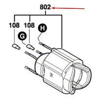 Статор в сборе к GWS 15-125 / GWS/GWX 17-125 BOSCH (1604220532) купить в Гродно