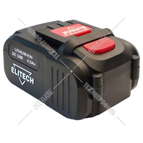 Аккумулятор 18V 4.0 Ah Li-Ion (1 шт) ELITECH (1820.067700) купить в Гродно фото 6