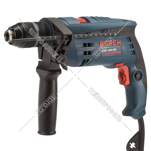 Дрель ударная GSB 1600 RE Professional BOSCH (0601228200) купить в Гродно фото 2