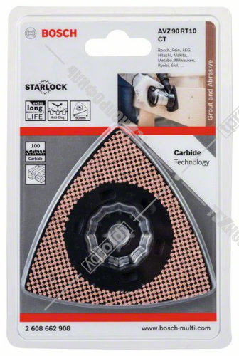 Шлифпластина Starlock 90 мм P100 Carbide-RIFF BOSCH (2608662908) купить в Гродно