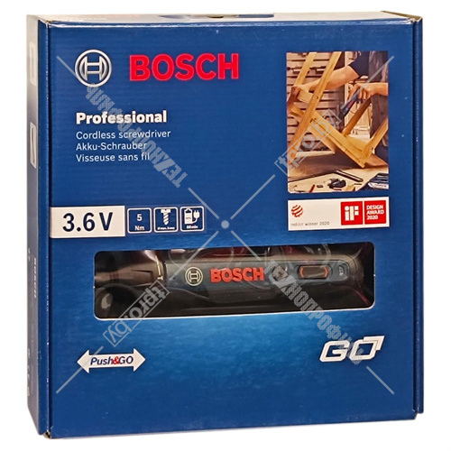 Отвертка аккумуляторная BOSCH GO 2.0 Professional (06019H2103) купить в Гродно фото 2