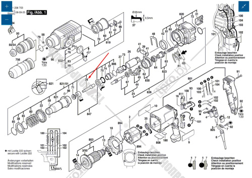 Болт ударный к GBH 2-24 DFR BOSCH (1613124052) купить в Гродно фото 2