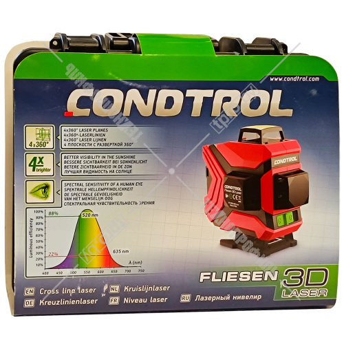 Лазерный нивелир Fliesen 3D Laser CONDTROL (7-2-103) купить в Гродно фото 2