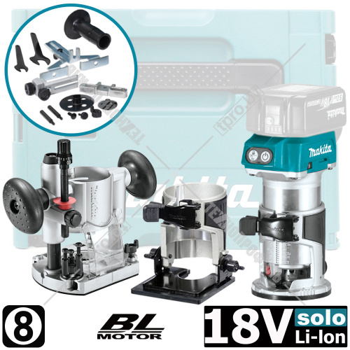 Фрезер кромочный аккумуляторный DRT50ZJX2 (DRT 50 ZJX2) MAKITA купить в Гродно