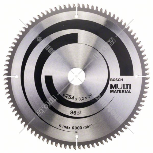 Пильный диск 254х3,2х30 мм Z96 Multi Material BOSCH (2608640451) купить в Гродно фото 2
