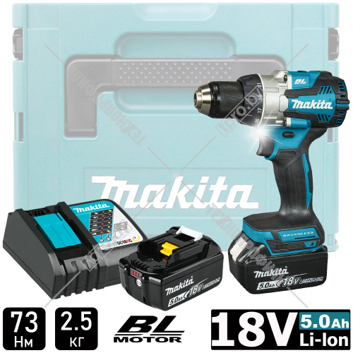 Дрель-шуруповерт аккумуляторная DDF489RTJ (DDF 489 RTJ) MAKITA купить в Гродно