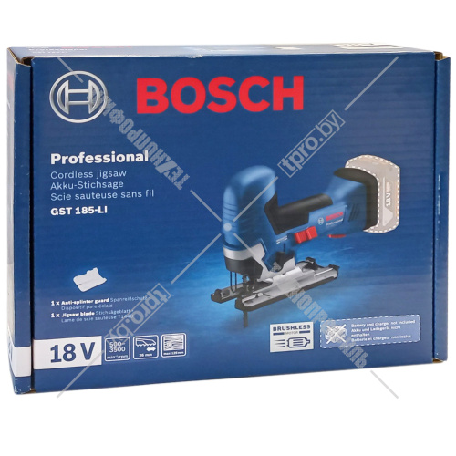 Лобзик аккумуляторный GST 185-LI Professional BOSCH (06015B2021) купить в Гродно фото 2
