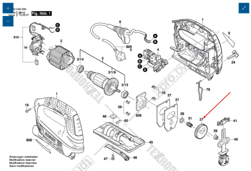 Эксцентриковая шестерня к PST 650/700 E BOSCH (2609003443) купить в Гродно фото 6