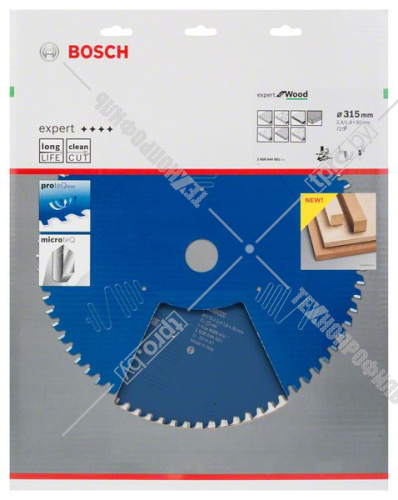 Пильный диск 315x2,4х30 мм Z72 Expert for Wood BOSCH (2608644081) купить в Гродно