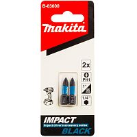 Бита ударная PH1 25 мм Impact Black (2 шт) MAKITA (B-63600) купить в Гродно