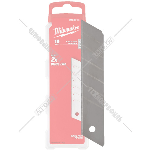 Запасное лезвие к ножу 25 мм (10 шт) к ножу Milwaukee (4932480108) купить в Гродно