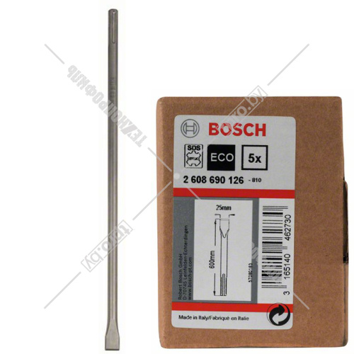 Зубило плоское SDS-max 600x25 мм BOSCH (2608690126) купить в Гродно