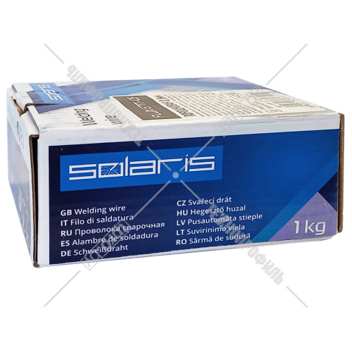 Проволока сварочная порошковая E71T-GS FLUX ф 0,8 мм (без газа / 1 кг) Solaris (WM-E71TGS-08010) купить в Гродно фото 5