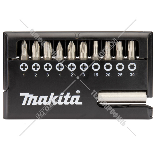 Набор бит (11 шт) + магнитный держатель (12 наборов) MAKITA (D-30651-12) купить в Гродно фото 4