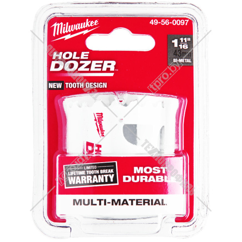 Коронка по дереву 43 мм Hole Dozer Holesaw Milwaukee (49560097) купить в Гродно