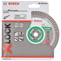 Алмазный круг X-LOCK Best for Ceramic Extraclean Turbo 125x1.4x22.23 мм BOSCH (2608615132) купить в Гродно