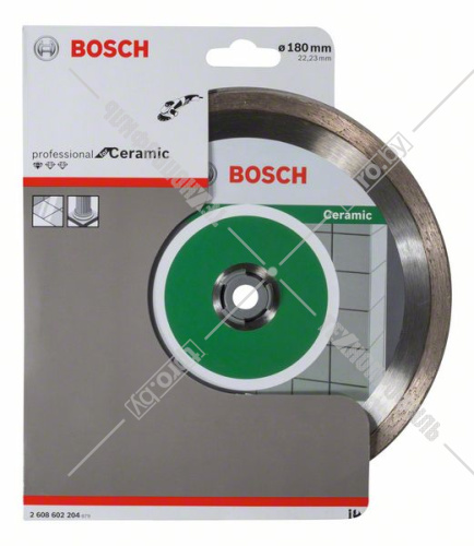 Алмазный круг Standard for Ceramic 180x22,23 мм BOSCH (2608602204) купить в Гродно
