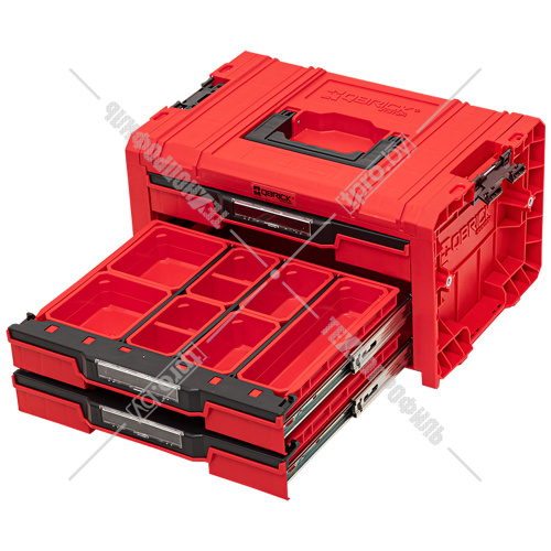 Ящик для инструмнта с 3-мя выдвижными ящиками Qbrick System PRO Drawer 3 Toolbox Expert RED Ultra HD (SKRQPROD3E2CCZEPG001) купить в Гродно фото 5