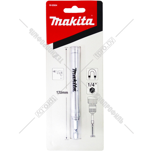 Магнитный держатель бит 120 мм (прозрачный) MAKITA (B-52934) купить в Гродно