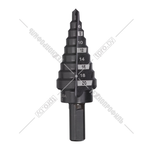 Ступенчатое сверло Step Drill 4-20 мм (шаг 2 мм) Milwaukee (48899320) купить в Гродно фото 2