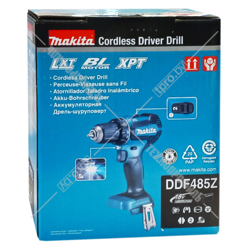 Дрель-шуруповерт аккумуляторная DDF485Z (DDF 485 Z) MAKITA купить в Гродно фото 2