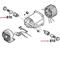 Комплект угольных щеток к GTS 10 J / GTS 10 XC BOSCH (2610018332) купить в Гродно