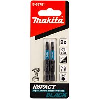 Бита ударная T20 50 мм Impact Black (2 шт) MAKITA (B-63781) купить в Гродно