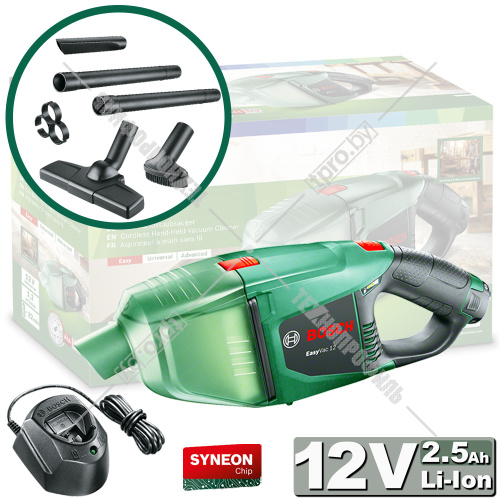 Пылесос строительный EasyVac 12 аккумуляторный BOSCH (06033D0001) купить в Гродно