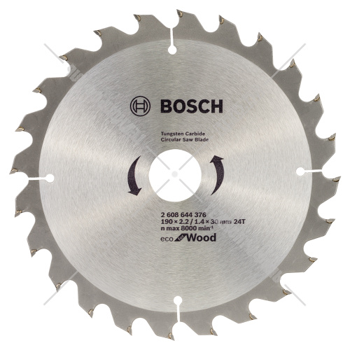 Пильный диск 190х2,2х30 мм Z24 ECO for Wood BOSCH (2608644376) купить в Гродно фото 2