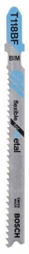 Пилка для лобзика T 118 BF Flexible for Metal (100 шт) BOSCH (2608634586) купить в Гродно фото 3