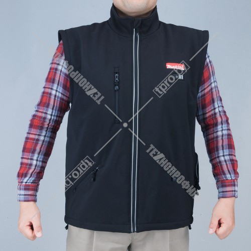 Куртка с подогревом CJ100DZ2XL (размер 2XL / съемные рукава) аккумуляторная MAKITA купить в Гродно фото 2