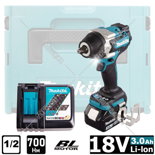 Гайковерт аккумуляторный DTW700RF1J (DTW 700 RF1J) MAKITA купить в Гродно