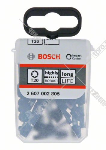 Бита Impact Control T20 25 мм (25 шт) BOSCH (2607002805) купить в Гродно