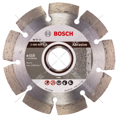 Алмазный круг Standard for Abrasive 115x22,23 мм BOSCH (2608602615) купить в Гродно фото 2