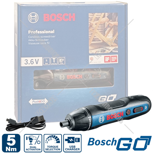 Отвертка аккумуляторная BOSCH GO 2.0 Professional (06019H2103) купить в Гродно