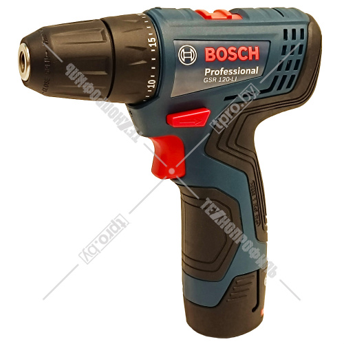 Дрель-шуруповерт аккумуляторная GSR 120-LI Professional BOSCH (06019G8000) купить в Гродно фото 4