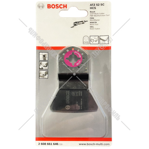 Шабер жёсткий ATZ 52 SC (для клея и герметика) BOSCH (2608661646) купить в Гродно