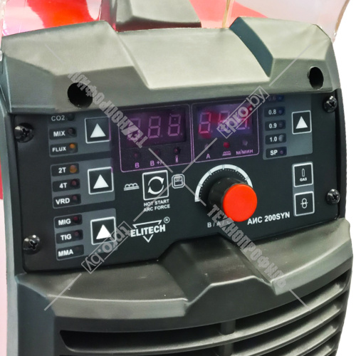 Полуавтомат сварочный АИС 200SYN (200 А/э 1,6-4 мм/пр 0,6-1,0 мм) ELITECH купить в Гродно фото 3