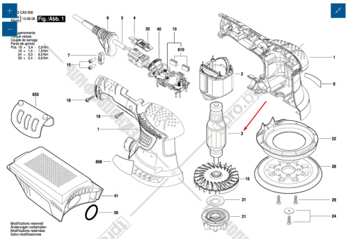 Ротор к PEX 300 AE (2609004167) купить в Гродно фото 2