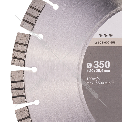 Алмазный круг Best for Concrete 350х20/25,4 мм BOSCH (2608602658) купить в Гродно фото 2