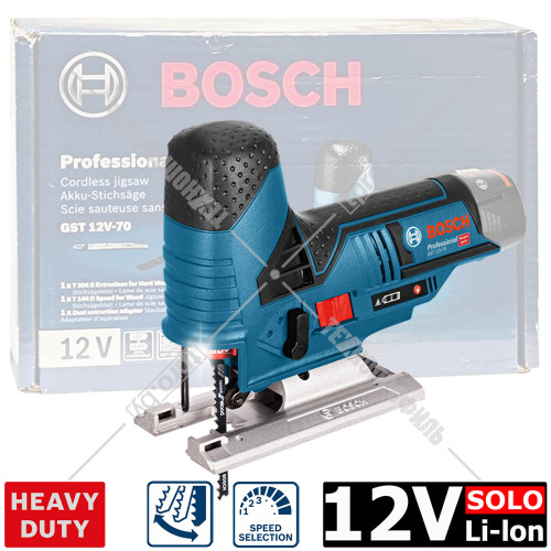 Лобзик аккумуляторный GST 12V-70 Professional BOSCH (06015A1001) купить в Гродно