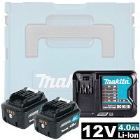 Набор: аккумуляторы BL1041B (4.0 Ah / 2 шт) + зарядное DC10SB MAKITA (197641-2) купить в Гродно Набор: аккумуляторы BL1041B (4.0 Ah / 2 шт) + зарядное DC10SB MAKITA (197641-2) купить в Гродно