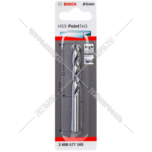 Сверло по металлу 5х86 мм HSS PointTeQ BOSCH (2608577165) купить в Гродно