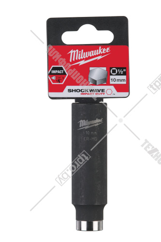 Ударная торцовая головка 1/2", 10 мм Shockwave Impact Duty Milwaukee (4932352848) купить в Гродно