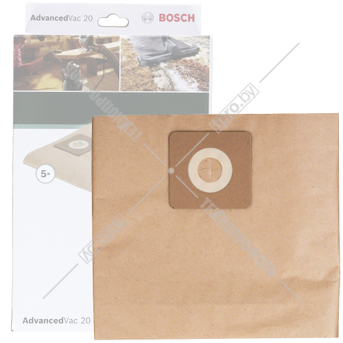 Мешок-пылесборник бумажный для AdvancedVac 20 BOSCH (2609256F33)