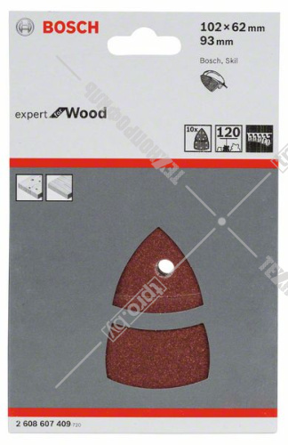 Шлифлист Expert for Wood 93 мм Р120 BOSCH (2608607409) купить в Гродно