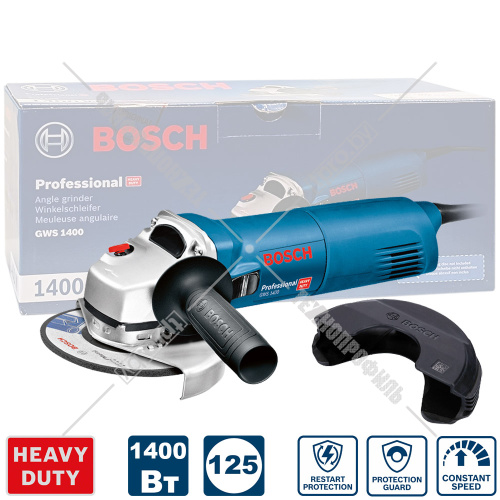 Угловая шлифмашина GWS 1400 Professional BOSCH (0601824806) купить в Гродно