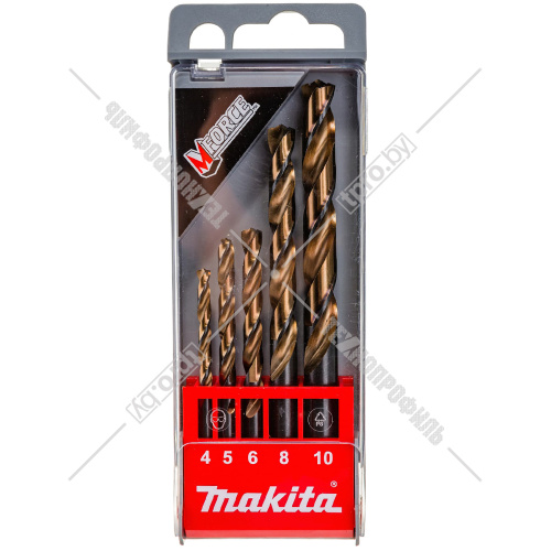 Набор сверл по металлу M-force 4-10 мм (5 шт) Makita (D-30508) купить в Гродно