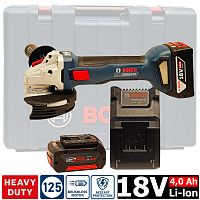 Угловая шлифмашина аккумуляторная GWS 18V-8 Professional BOSCH (06019N9020) купить в Гродно